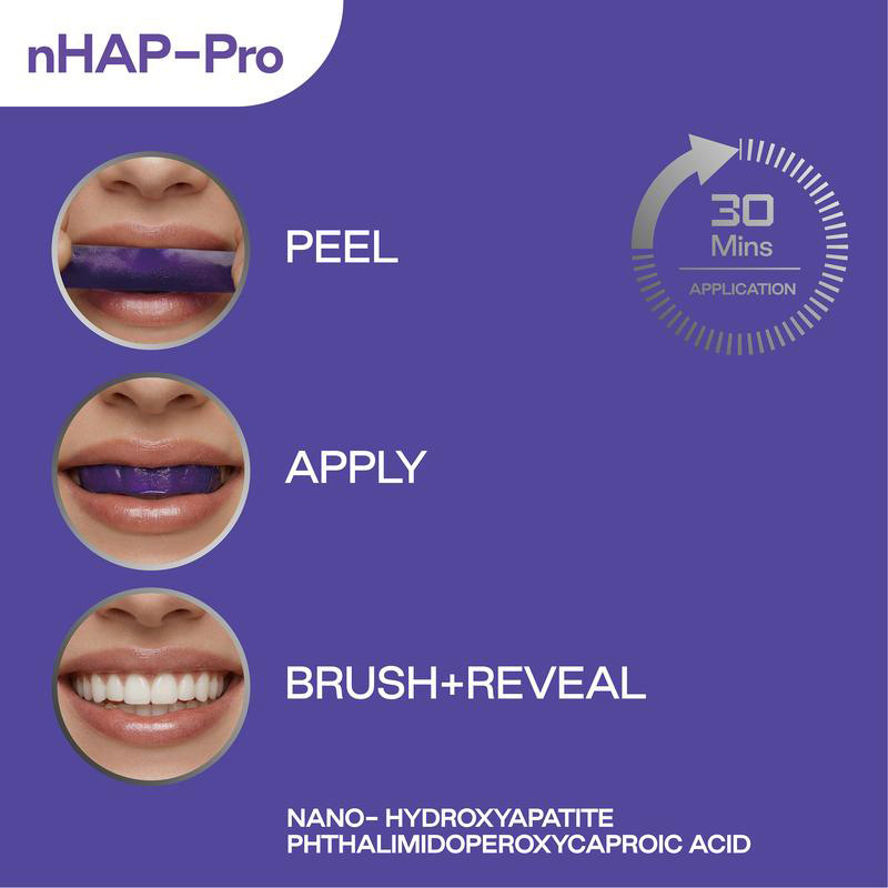 Purple Teeth Whitening Strips  - Teeth Whitening Kit recension och pris